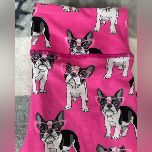 EVCR nwot Frenchie dog print leggings/yoga pants - Picture 5 of 7